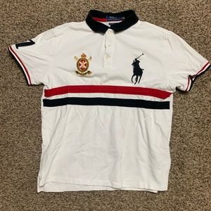 Polo with Black and Red stripes